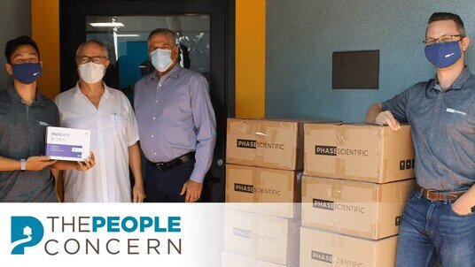 PHASE Scientific Donates 4,000+ INDICAID COVID-19 Tests to The People Concern