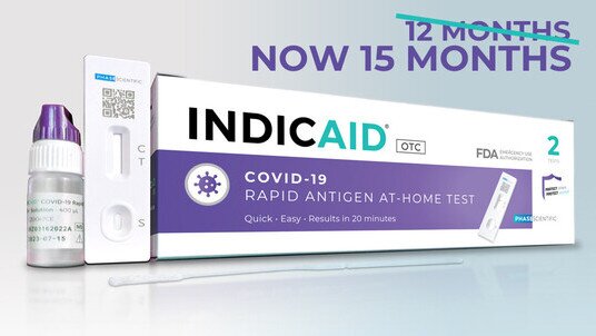 INDICAID COVID-19 Tests Expiration Date Extended